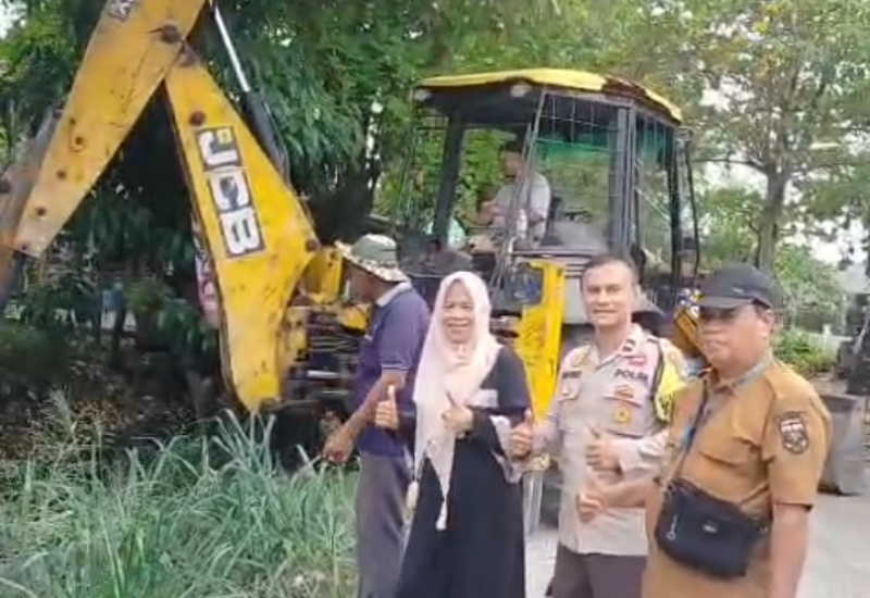 Masyarakat Tuah Karya Sambut Positif Goro Bersama Polsek Binawidya Pekanbaru