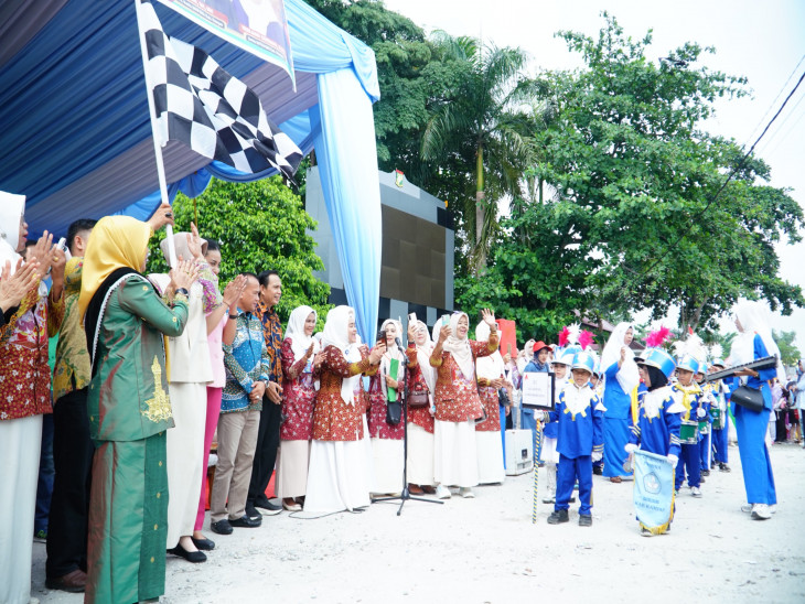 Taman Kota Bangkinang Dipenuhi Keceriaan Anak pada Karnaval HAN 2026