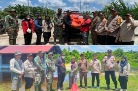 Pemdes Lubuk Muda Salur Bantuan 50 Paket Sembako 