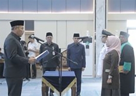 Gunakan Manajemen Talenta, Pj Sekda Pekanbaru Lantik 25 Pejabat